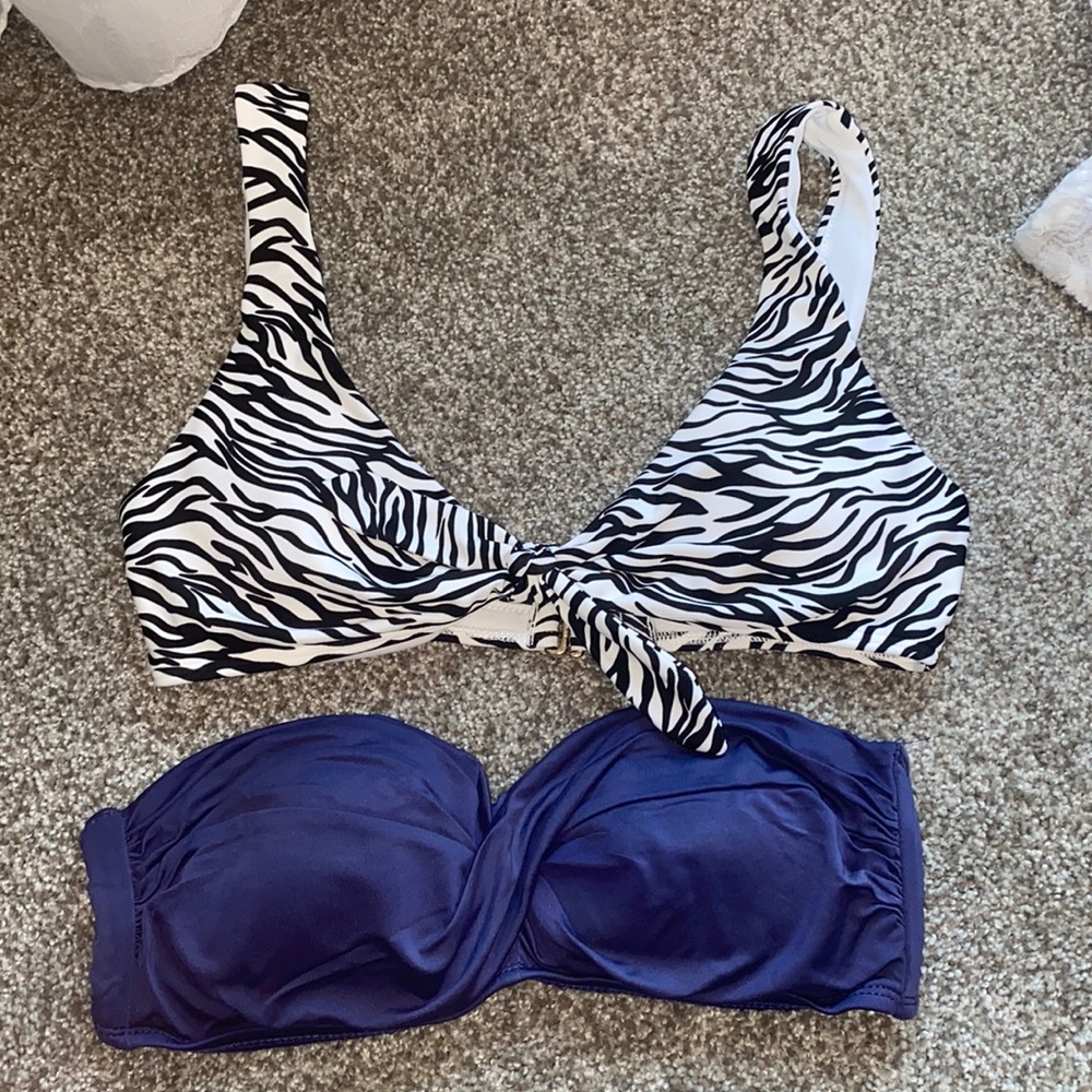 2 Juniors Bathing Suit Tops